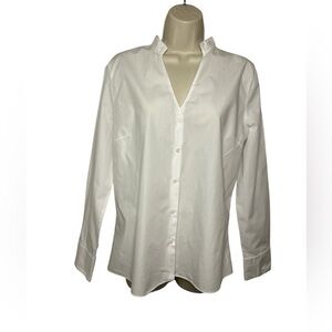 Zara Crisp White Collared Shirt